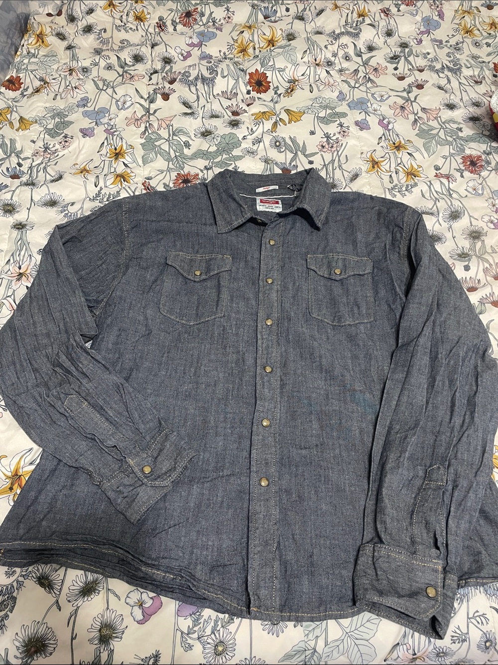 Wrangler Indigo Snap-Up Shirt